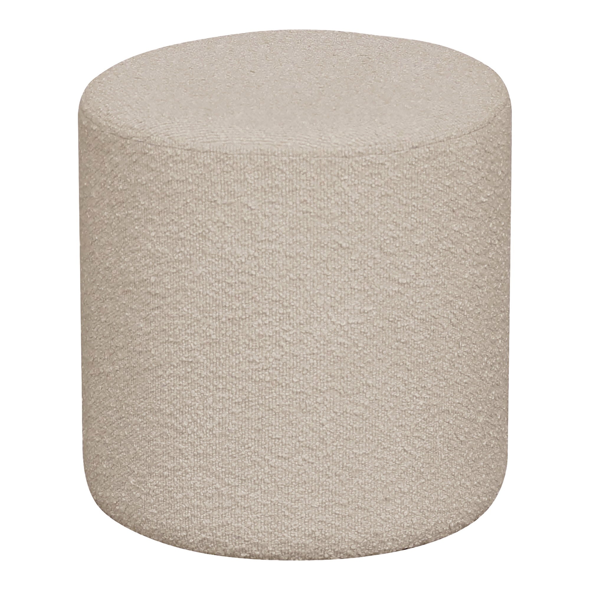 Ejby Pouf - Pouf, bouclé, beige ø34x36 cm, HN1233
