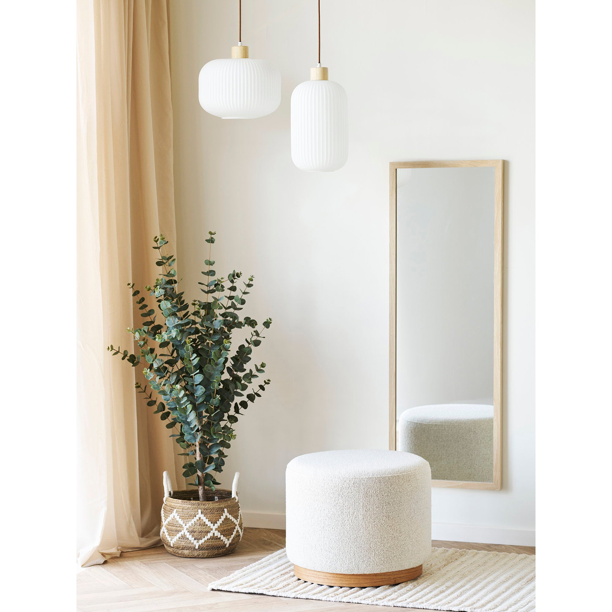 Daisy Pouf - Pouf, sand ø50x41 cm, HN1083