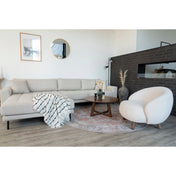 Hellerup Coffee Table - Coffee table, walnut veneer ø75x36 cm