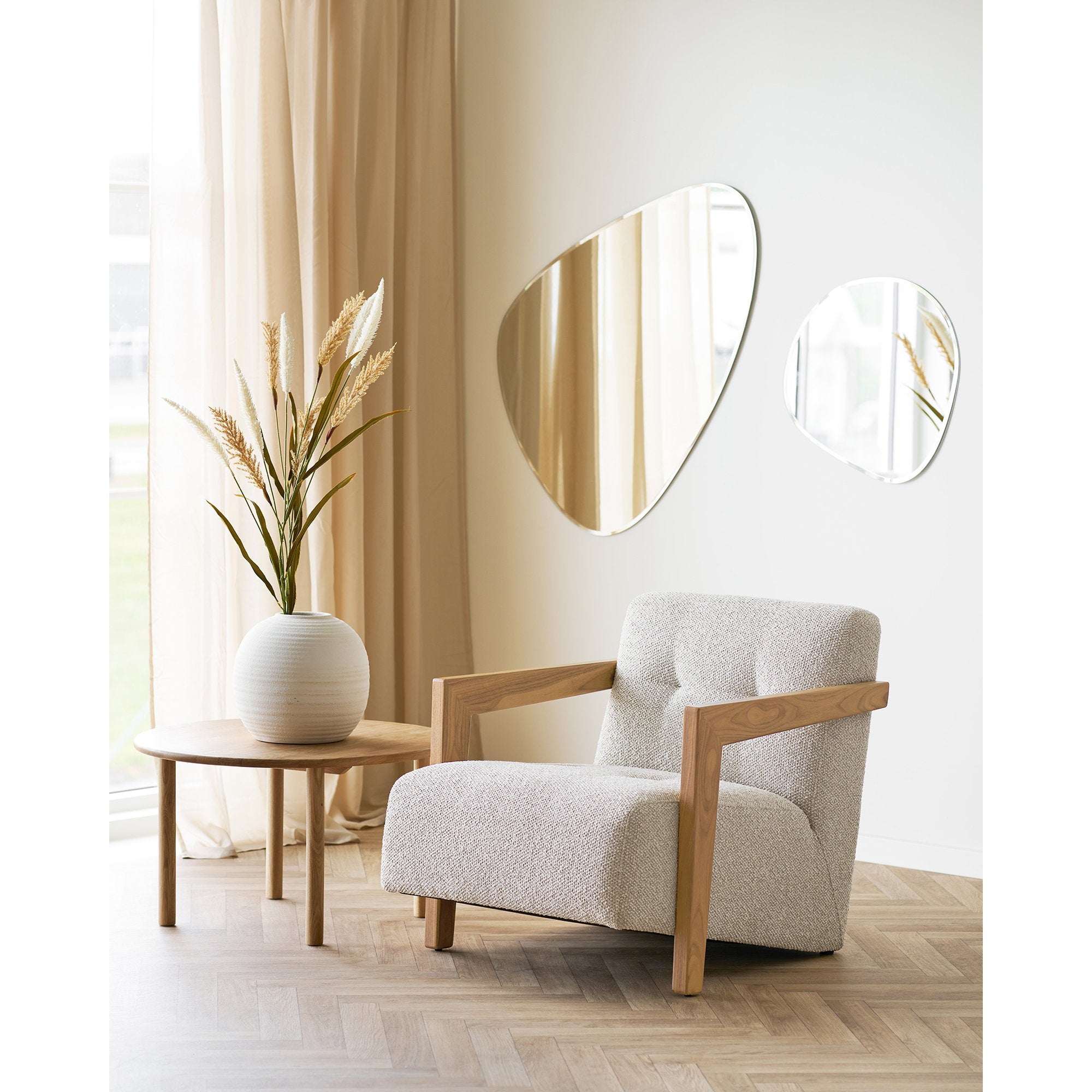 Jena Coffee Table - Coffee table, oak, natural ø70X40 cm