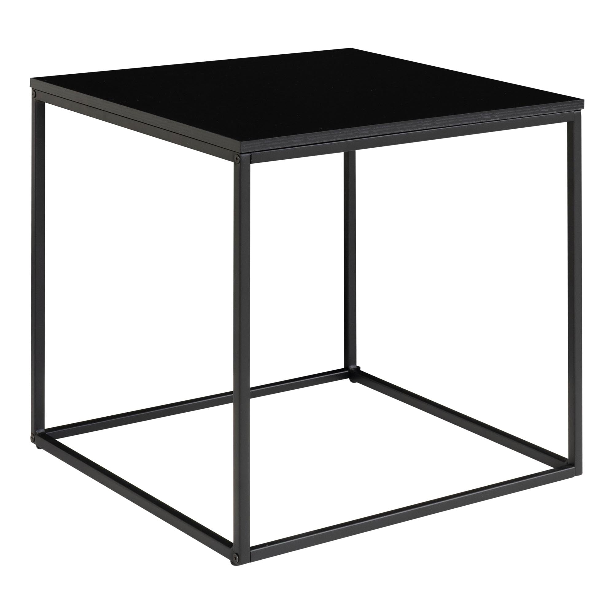 Vita Side Table - Side table, black, black frame 45x45x45 cm