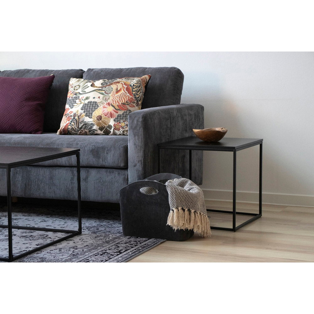 Vita Side Table - Side table, black, black frame 45x45x45 cm