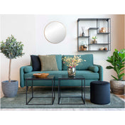 Vita Side Table - Side table, black, black frame 45x45x45 cm
