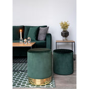 Vita Side Table - Side table, oak look, black frame 45x45x45 cm