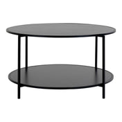 Vita Coffee table - Coffee table, black, black frame ø80x45 cm