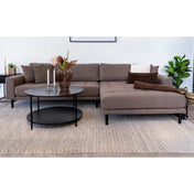 Vita Coffee table - Coffee table, black, black frame ø80x45 cm