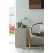 Prague Side Table - Side Table, marble look, beige 30x30x50 cm