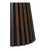 Osaka Side Table - Side table, oak veneer, smoked ø40x50 cm