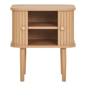 Nikko Side Table - Side table, 2 doors, natural 45x40x50,5 cm