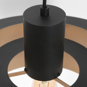 Aurelia black/gold metal pendant lamp