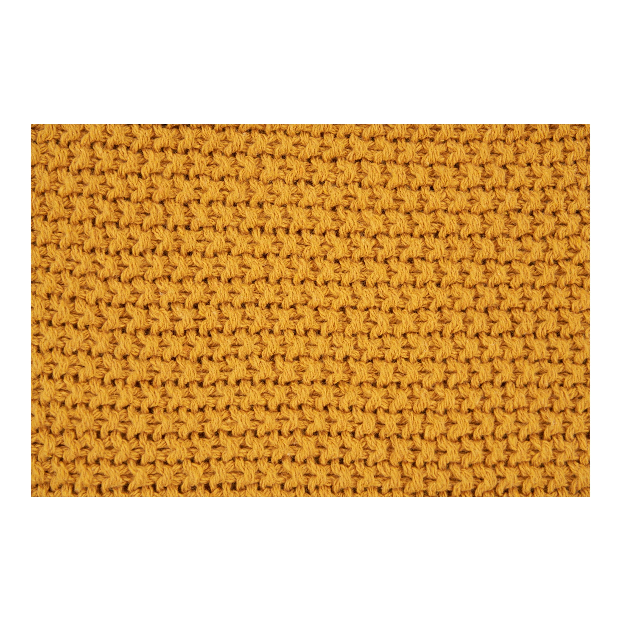 Santos Cushion - Cushion, recycled cotton, ochre 45x45 cm