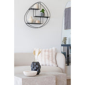 Galena Cushion - Cushion, artificial fur, white 45x45 cm