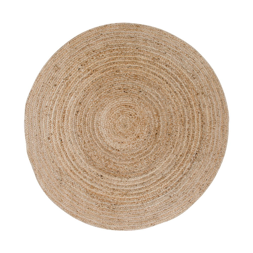 Zarel vloerkleed - gevlochten jute naturel ø150 cm