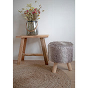 Zarel vloerkleed - gevlochten jute naturel ø150 cm