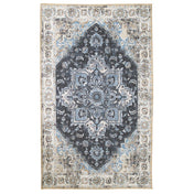 Serena 160x230cm woven rug - Blue & Cream