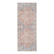 Zafira gangloper - blauw/oranje 80x200 cm