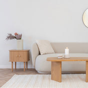 Sora 160x230cm handwoven wool rug - Ivory