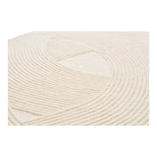Eira 160x230cm wool rug – Ivory