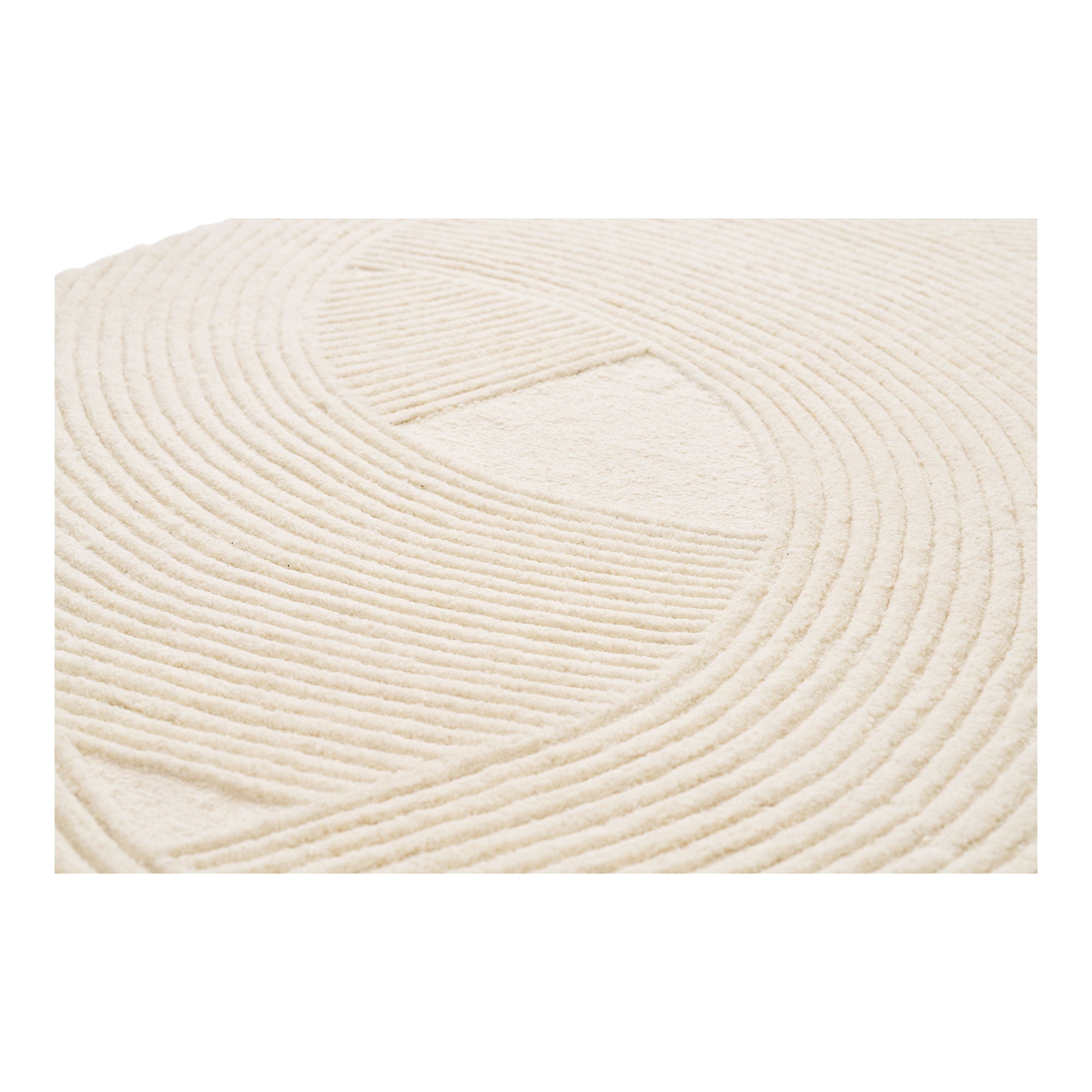 Eira 160x230cm wool rug – Ivory