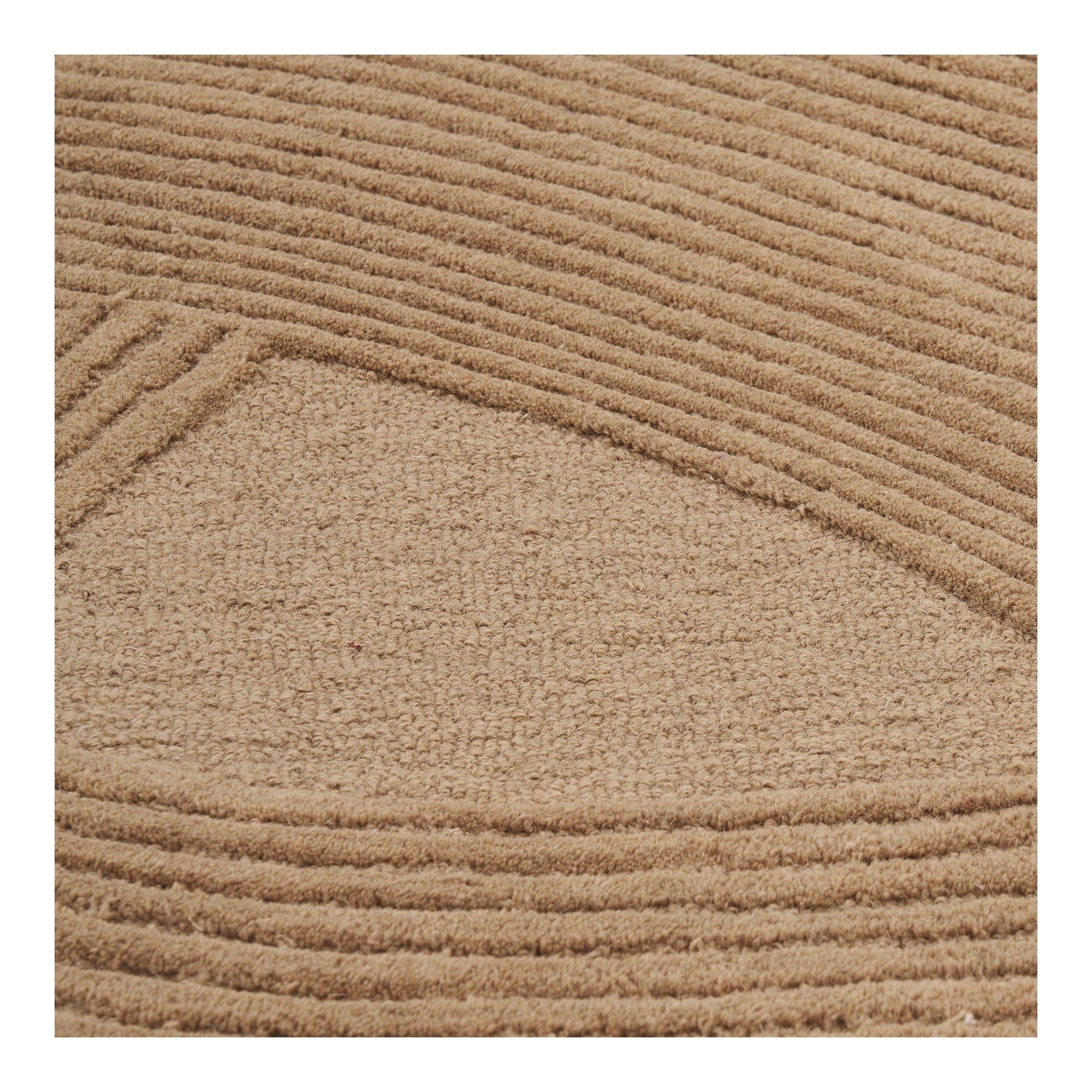 Svala 160x230cm wool rug – Brown