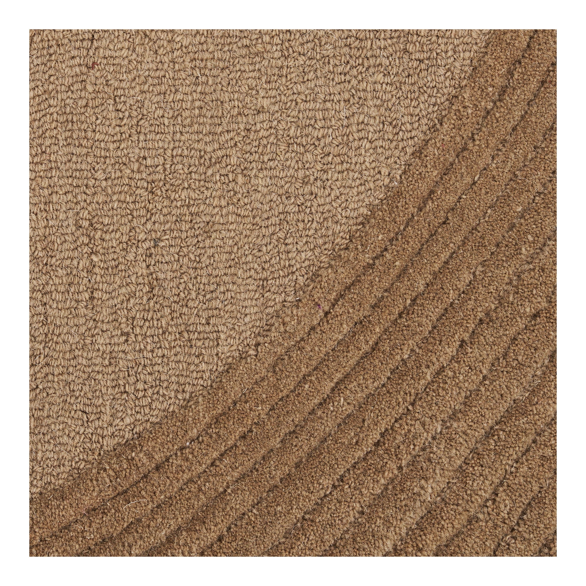 Svala 160x230cm wool rug – Brown