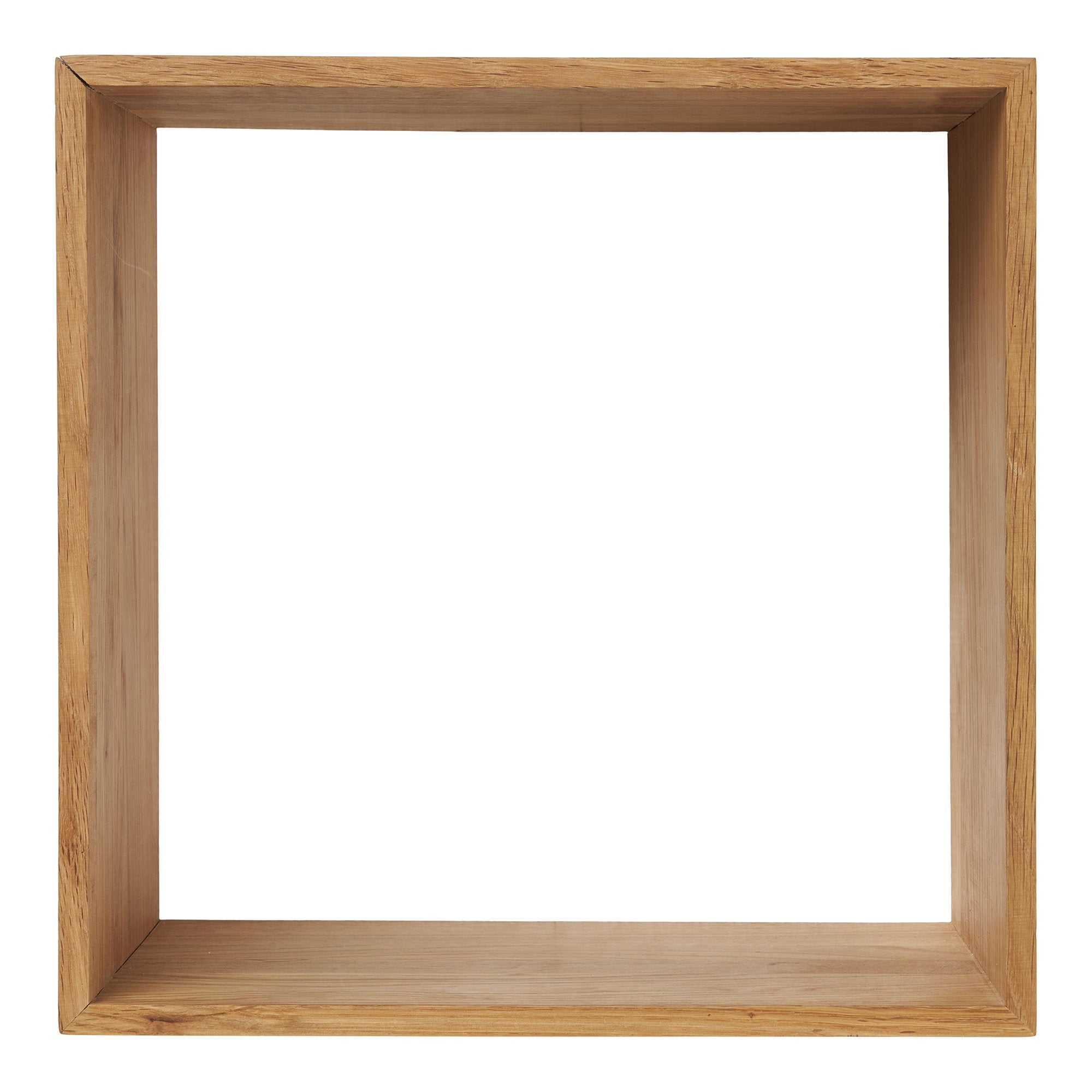 Lattoon Wall Shelf - Wall shelf, oak, natural 30x18x30 cm