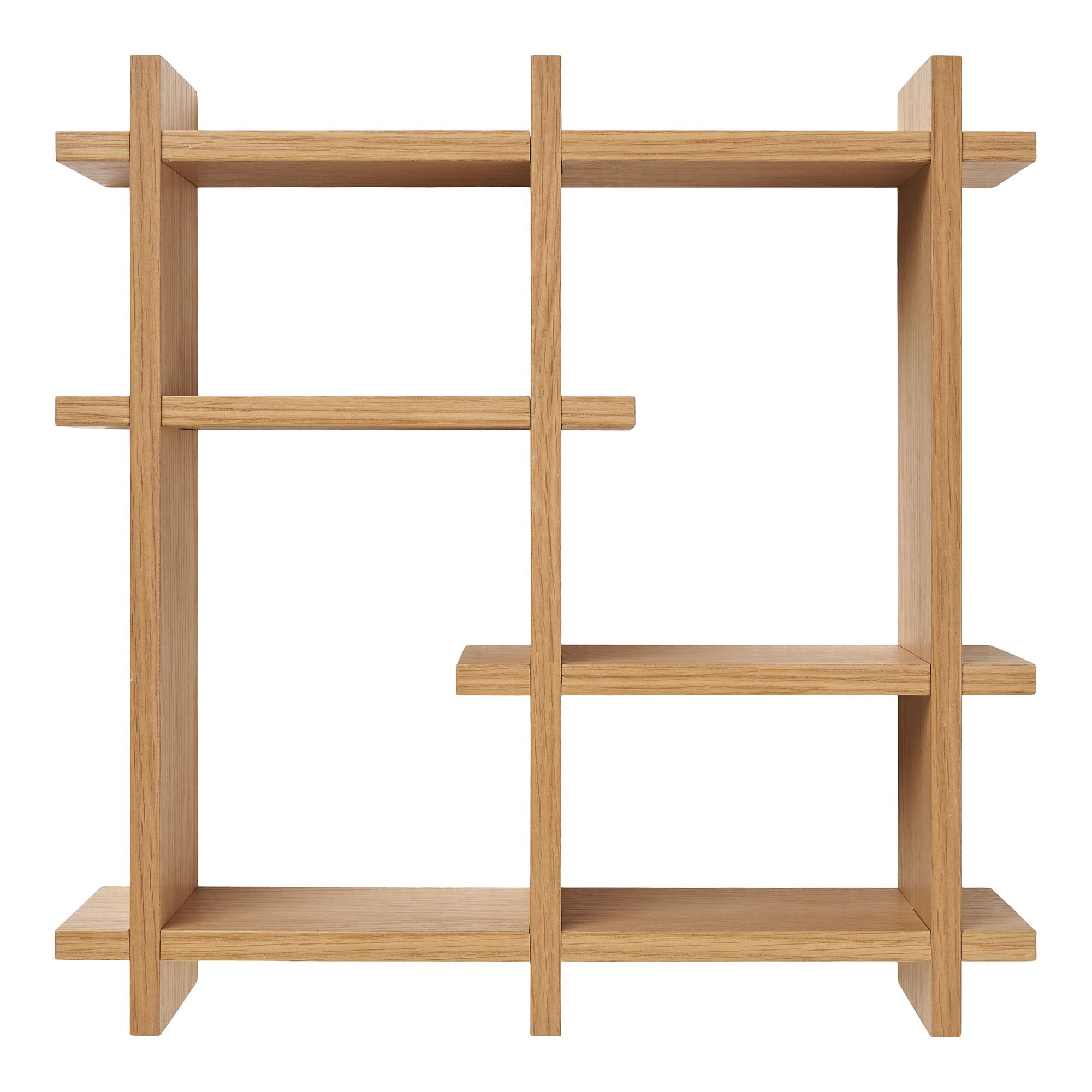 Olsberg Wall Shelf - Wall shelf, oak veneer, natural 40x12x40 cm