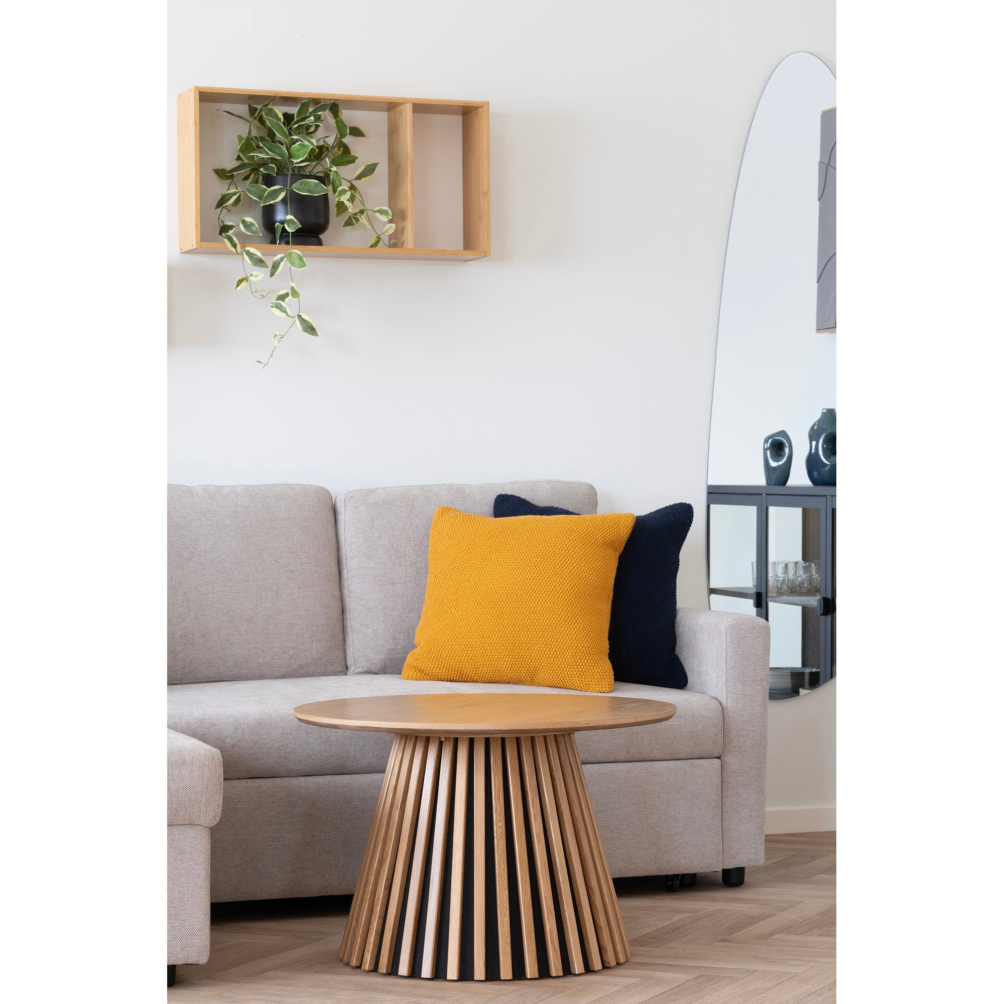 Ember Wall Shelf - Wall shelf, bamboo, natural 70x15x35,5 cm