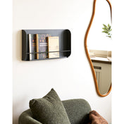 Volterra Wall Shelf - Wall shelf, metal, dark grey 60x7x30 cm