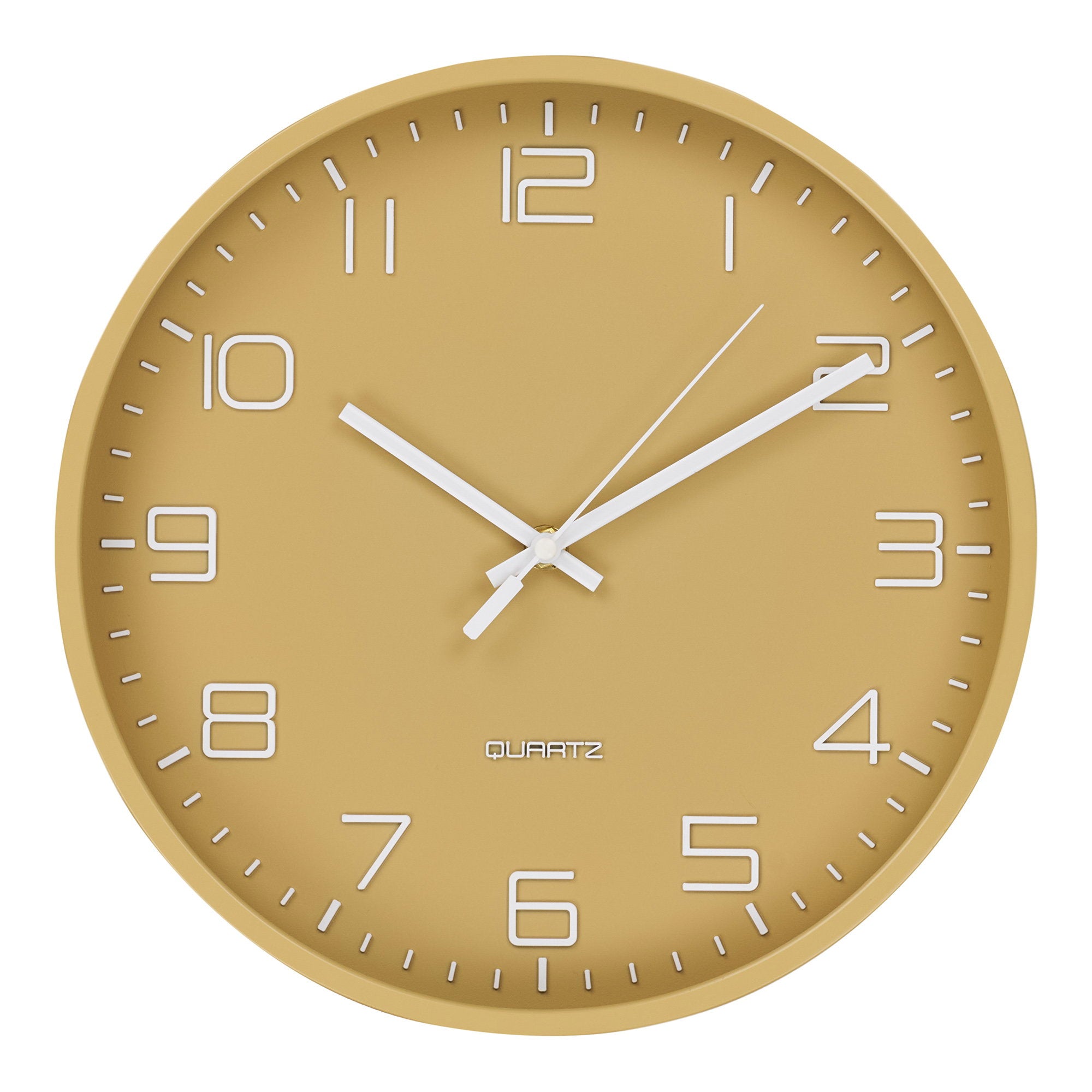 Rosolini Wall Clock - Wall clock, ocher, silent movement ø30 cm