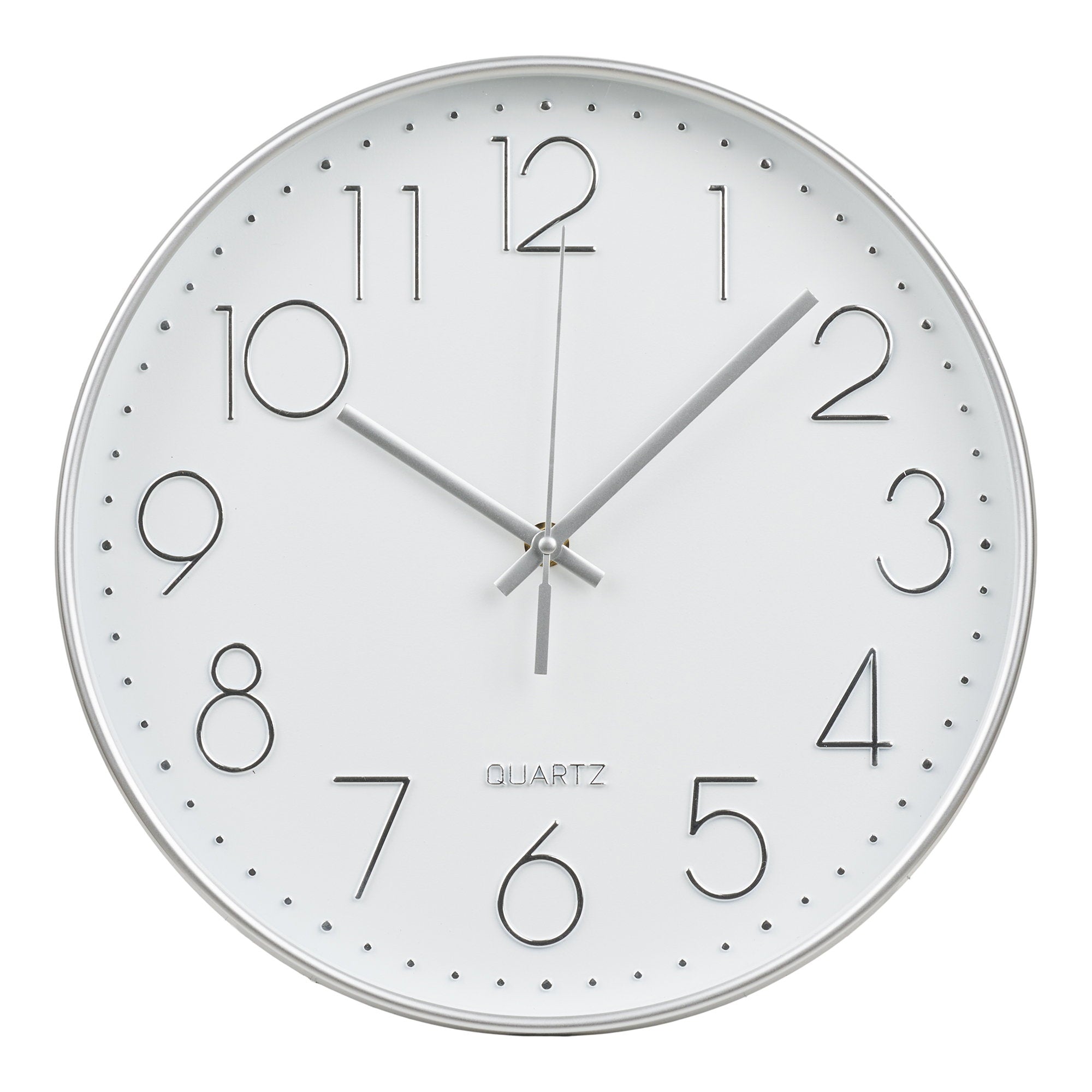 Lalibela Wall Clock - Wall Clock, silver, silent movement ø30 cm