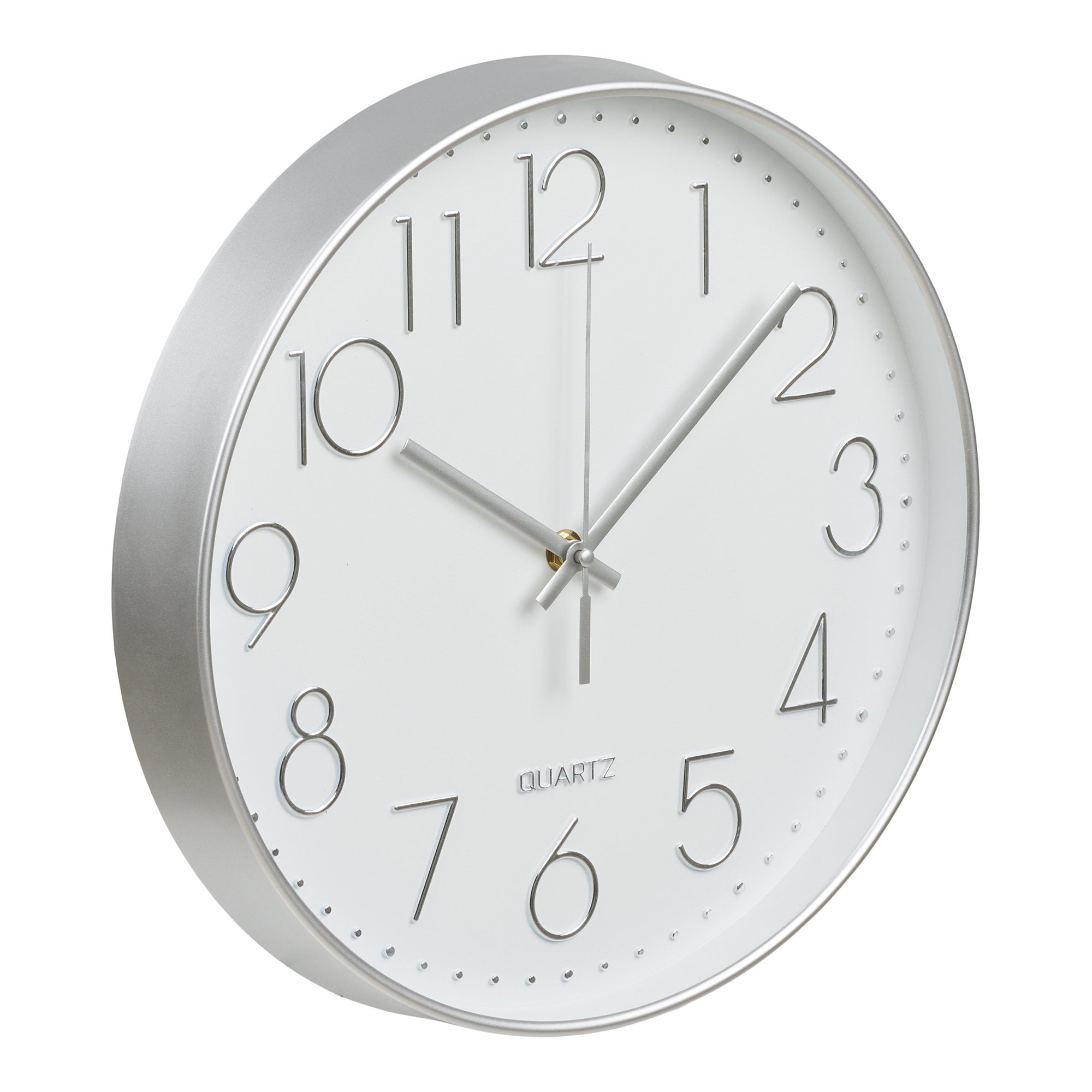 Lalibela Wall Clock - Wall Clock, silver, silent movement ø30 cm