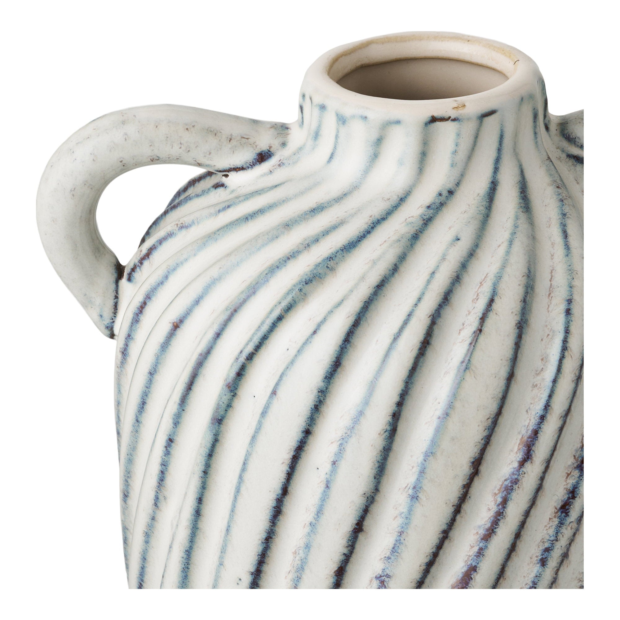 Vase - Vase, ceramic, blue 15,5x14x22 cm