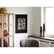 Vase - Vase, ceramic, brown ø11x39 cm