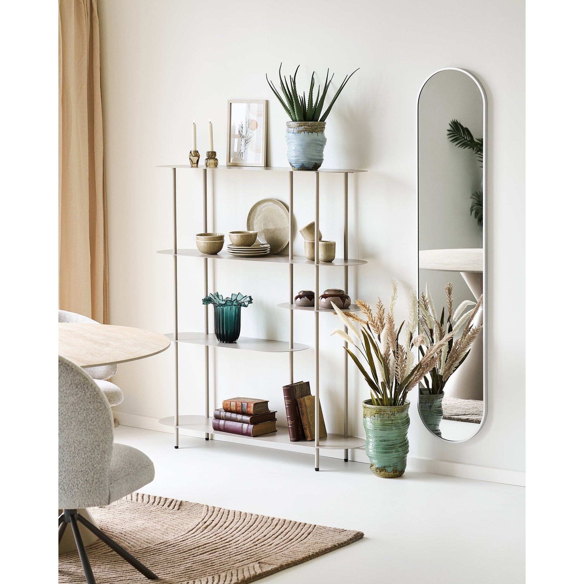 Vase - Vase, ceramic, light blue ø19,5x22,5