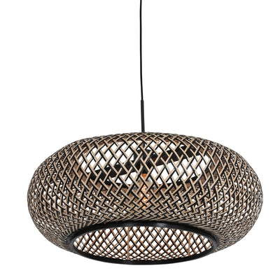 Kairo beech/black bamboo pendant lamp