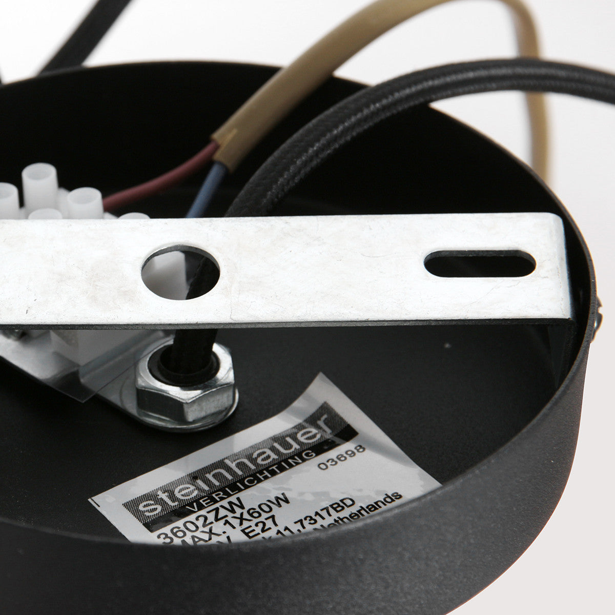 Kairo beech/black bamboo pendant lamp