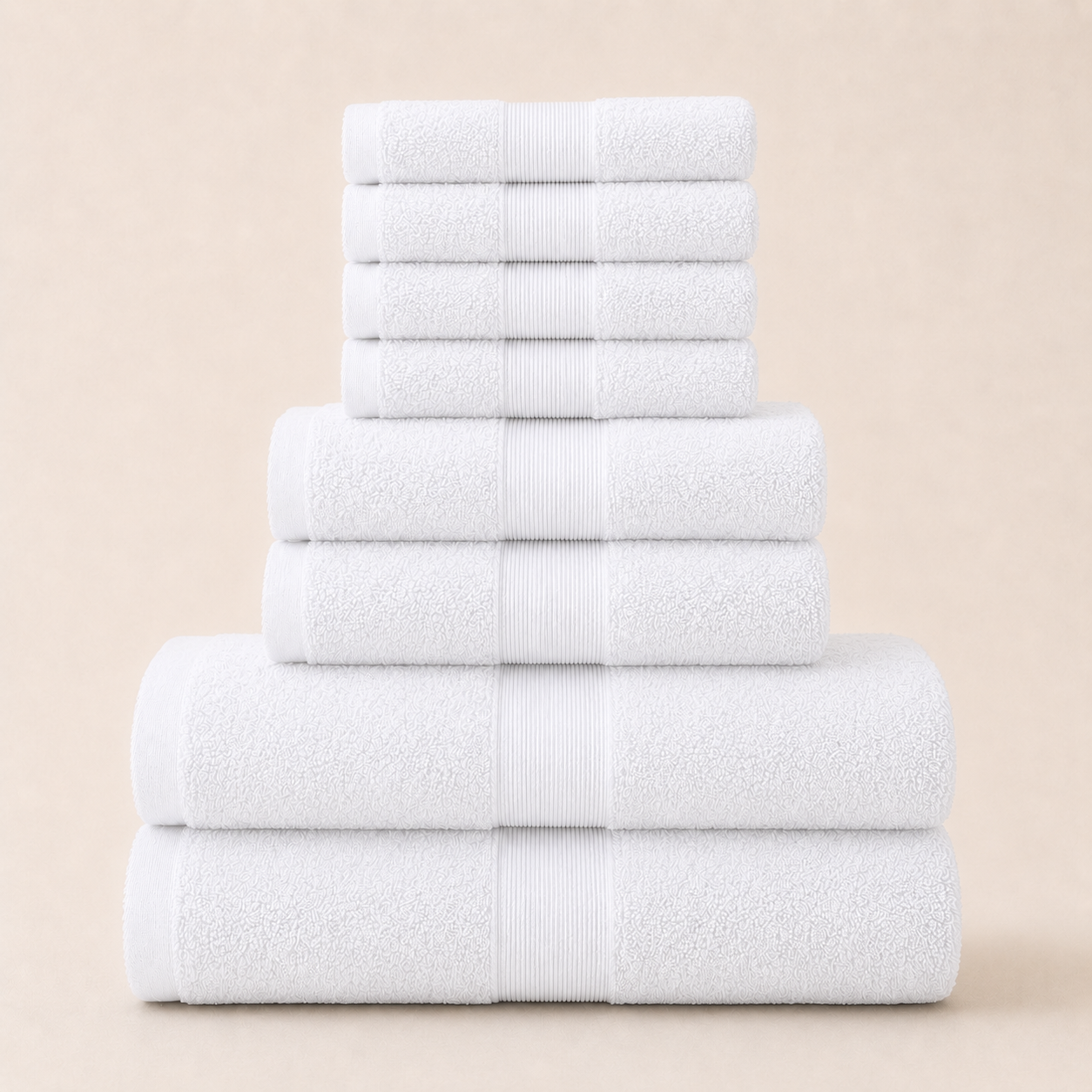 8-piece Hotel Towel Set - 5 colors