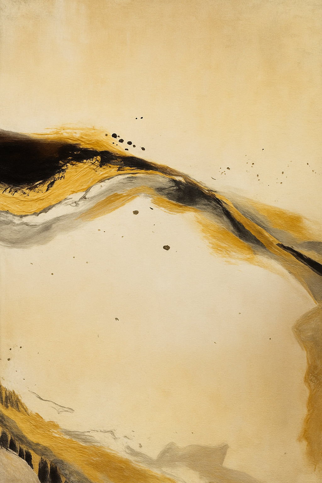 Schilderij preview aan de muur