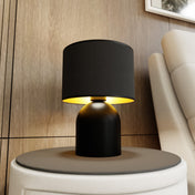 Elira black gold steel table lamp